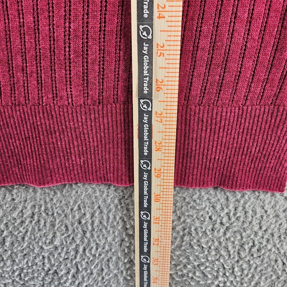 Tommy Bahama Women's Pink Ombre‎ Shaded Sweater Merino Wool Blend - Sz M - Picture 8 of 9